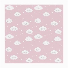 Kawaii cloud pattern Medium Glasses Cloth