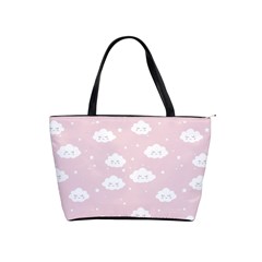 Kawaii Cloud Pattern Classic Shoulder Handbag by Valentinaart