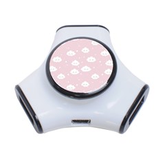 Kawaii cloud pattern 3-Port USB Hub