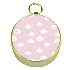 Kawaii cloud pattern Gold Compasses