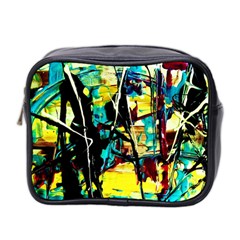 Dance Of Oil Towers 1 1 Mini Toiletries Bag (two Sides) by bestdesignintheworld