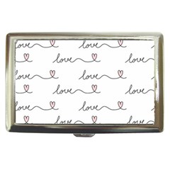 Pattern With Love Words Cigarette Money Case