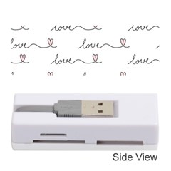 Pattern With Love Words Memory Card Reader (stick)