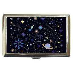 Starry Night  Space Constellations  Stars  Galaxy  Universe Graphic  Illustration Cigarette Money Case by Vaneshart