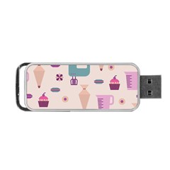 Seamless Bakery Vector Pattern Portable Usb Flash (two Sides) by Vaneshart