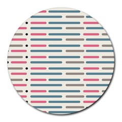 Long Lines Vector Pattern Round Mousepads