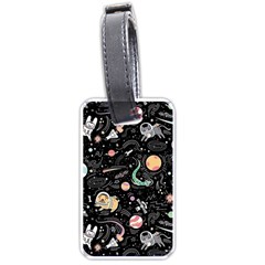 Animals Galaxy Space Luggage Tag (one Side) by Vaneshart