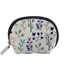 Dark Tone Plant Pattern Accessory Pouch (small) by Vaneshart