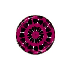 Pink And Black Seamless Pattern Hat Clip Ball Marker