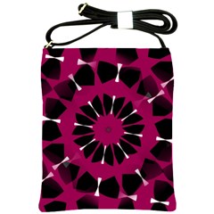 Pink And Black Seamless Pattern Shoulder Sling Bag