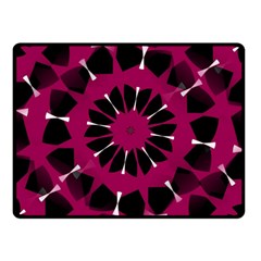 Pink And Black Seamless Pattern Fleece Blanket (Small)