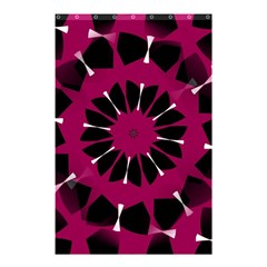 Pink And Black Seamless Pattern Shower Curtain 48  X 72  (small) 