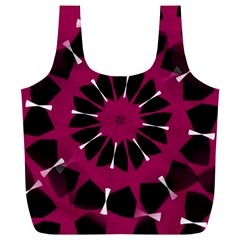 Pink And Black Seamless Pattern Full Print Recycle Bag (XL)