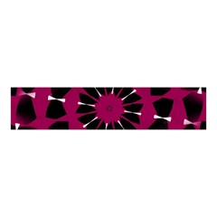 Pink And Black Seamless Pattern Velvet Scrunchie