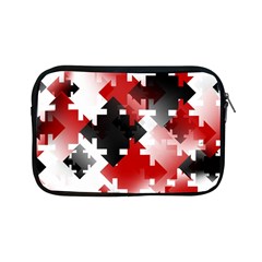 Black And Red Multi Direction Apple Ipad Mini Zipper Cases