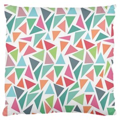 Colorful Triangle Vector Pattern Large Cushion Case (two Sides)