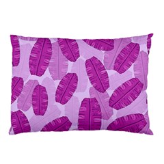 Exotic Tropical Leafs Watercolor Pattern Pillow Case (two Sides)