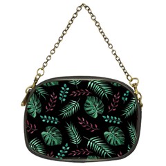 Tropical Leaves Pattern Chain Purse (two Sides) by Vaneshart