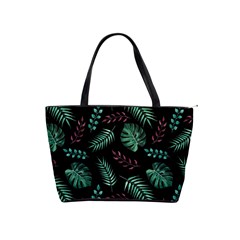 Tropical Leaves Pattern Classic Shoulder Handbag by Vaneshart