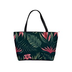 Tropical Flowers Pattern Tekstura Fon Background Pattern Classic Shoulder Handbag