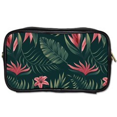 Tropical Flowers Pattern Tekstura Fon Background Pattern Toiletries Bag (two Sides)