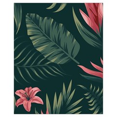 Tropical Flowers Pattern Tekstura Fon Background Pattern Drawstring Bag (small) by Vaneshart