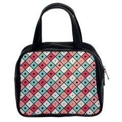 Romboidal Vector Pattern Classic Handbag (two Sides) by Vaneshart