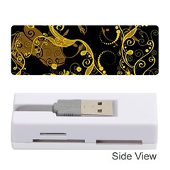 Floral Pattern Background Memory Card Reader (stick)