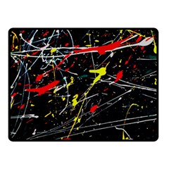 Random Paint Splats Background Double Sided Fleece Blanket (small) 