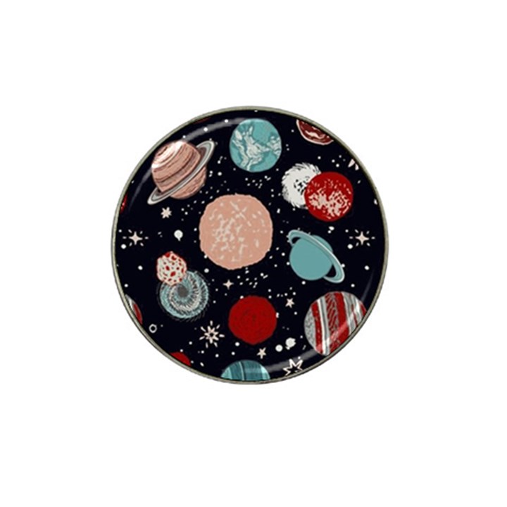 Space Galaxy Pattern Hat Clip Ball Marker