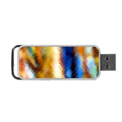 Abstract Paint Smears Portable Usb Flash (two Sides)