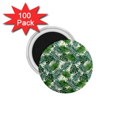 Leaves Tropical Wallpaper Foliage 1 75  Magnets (100 Pack) 