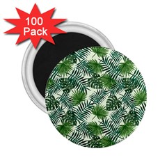 Leaves Tropical Wallpaper Foliage 2.25  Magnets (100 pack) 