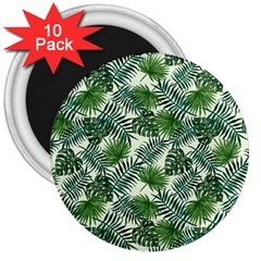 Leaves Tropical Wallpaper Foliage 3  Magnets (10 pack) 