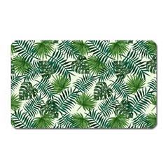 Leaves Tropical Wallpaper Foliage Magnet (Rectangular)