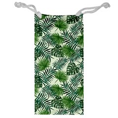 Leaves Tropical Wallpaper Foliage Jewelry Bag