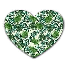 Leaves Tropical Wallpaper Foliage Heart Mousepads