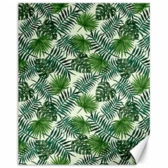 Leaves Tropical Wallpaper Foliage Canvas 11  x 14 