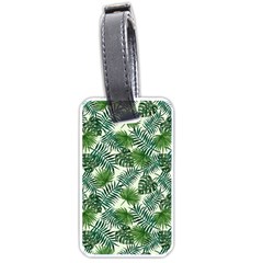 Leaves Tropical Wallpaper Foliage Luggage Tag (one side)