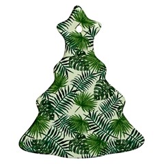 Leaves Tropical Wallpaper Foliage Christmas Tree Ornament (Two Sides)