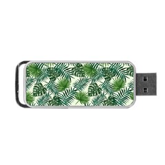 Leaves Tropical Wallpaper Foliage Portable USB Flash (One Side)