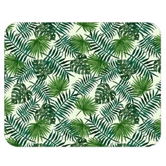 Leaves Tropical Wallpaper Foliage Double Sided Flano Blanket (Medium) 