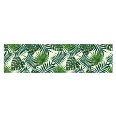 Leaves Tropical Wallpaper Foliage Satin Scarf (Oblong)