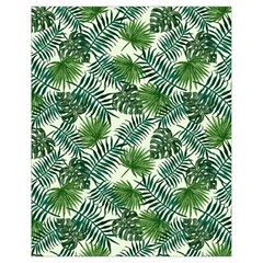 Leaves Tropical Wallpaper Foliage Drawstring Bag (Small)