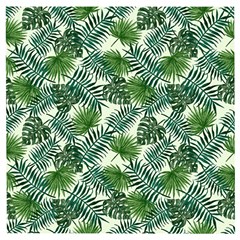 Leaves Tropical Wallpaper Foliage Wooden Puzzle Square