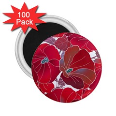 Floral Pattern Background 2 25  Magnets (100 Pack) 