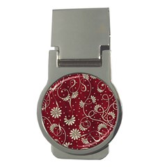 Floral Pattern Background Money Clips (round) 