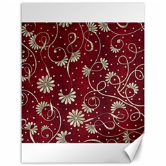 Floral Pattern Background Canvas 12  X 16 