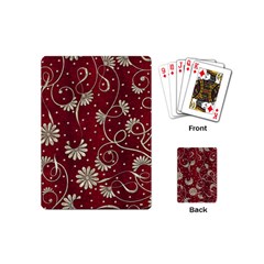 Floral Pattern Background Playing Cards Single Design (mini)