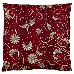 Floral Pattern Background Standard Flano Cushion Case (one Side)